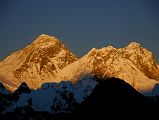Gokyo Ri 05-0 Everest, Nuptse And Lhotse From Gokyo Ri At Sunset
